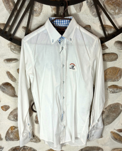 Chemise vaquera femme brodée blanche