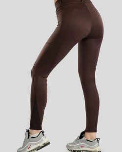 MONTAR - Legging MoGlenda Hybrid Fullgrip marron
