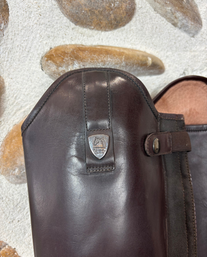 TATTINI - Chaps en cuir marron