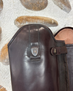 TATTINI - Chaps en cuir marron