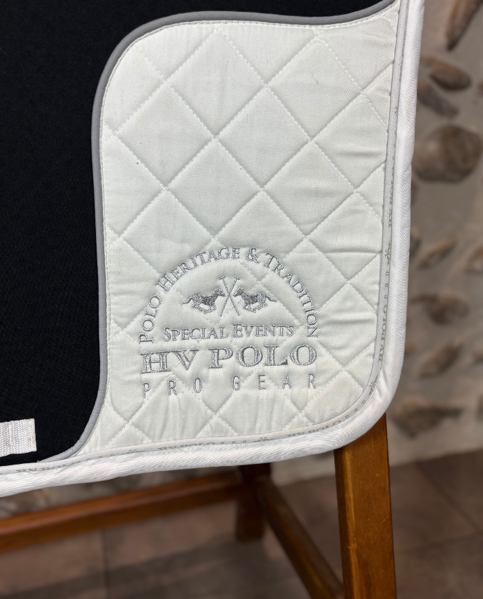 HV POLO - Tapis dressage noir et blanc