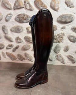 GALLORS - Bottes Novel marron vernis 39