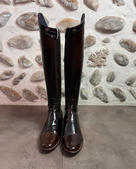 GALLORS - Bottes Novel marron vernis 39
