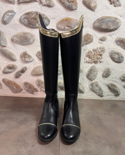 GALLORS  - Bottes Laurel noir et or 39