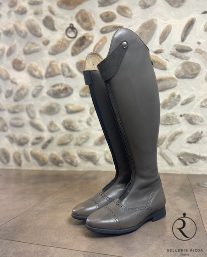 Bottes de dressage en cuir gris, Céleris