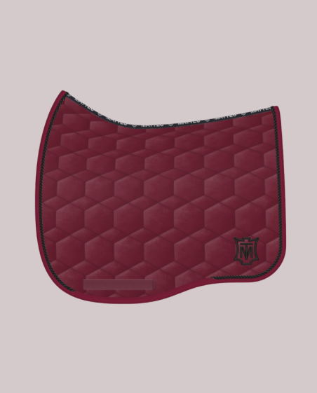 MATTES - Tapis velours bordeaux