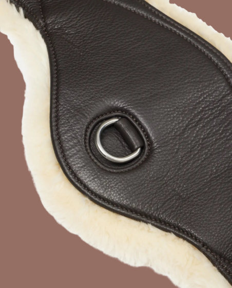 LEMIEUX - Sangle dressage cuir et laine synthétique