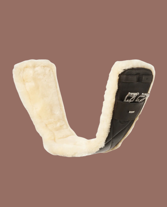 LEMIEUX - Sangle dressage cuir et laine synthétique