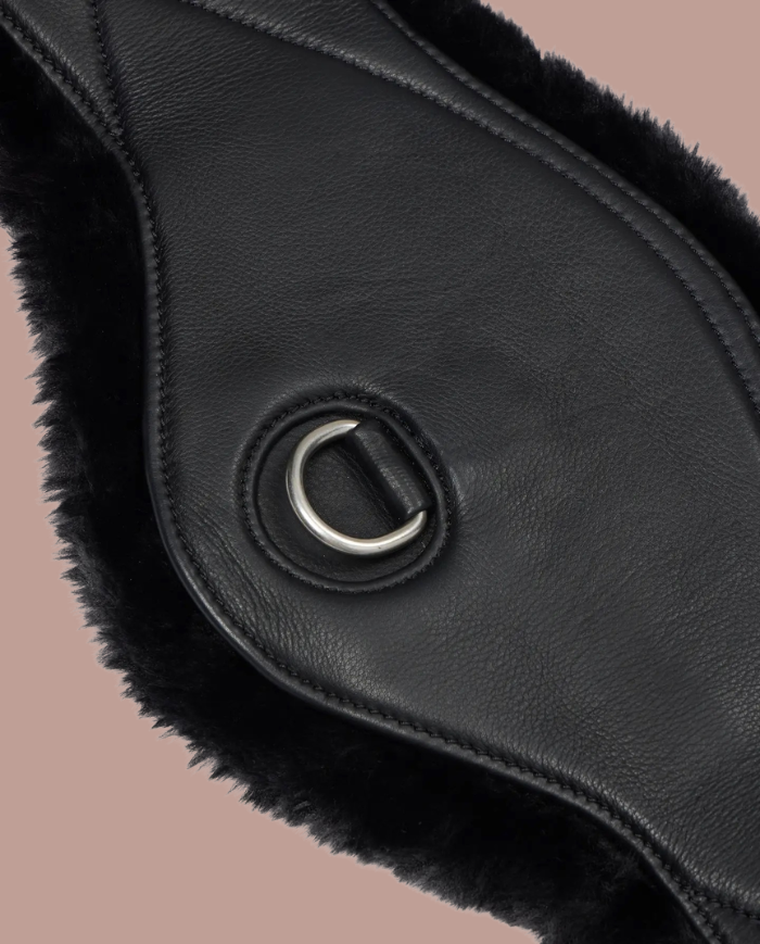 LEMIEUX - Sangle dressage cuir et laine synthétique