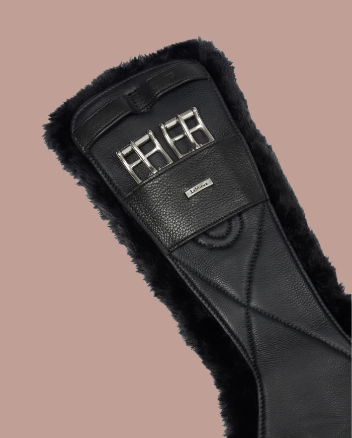 LEMIEUX - Sangle dressage cuir et laine synthétique