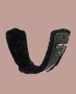 LEMIEUX - Sangle dressage cuir et laine synthétique