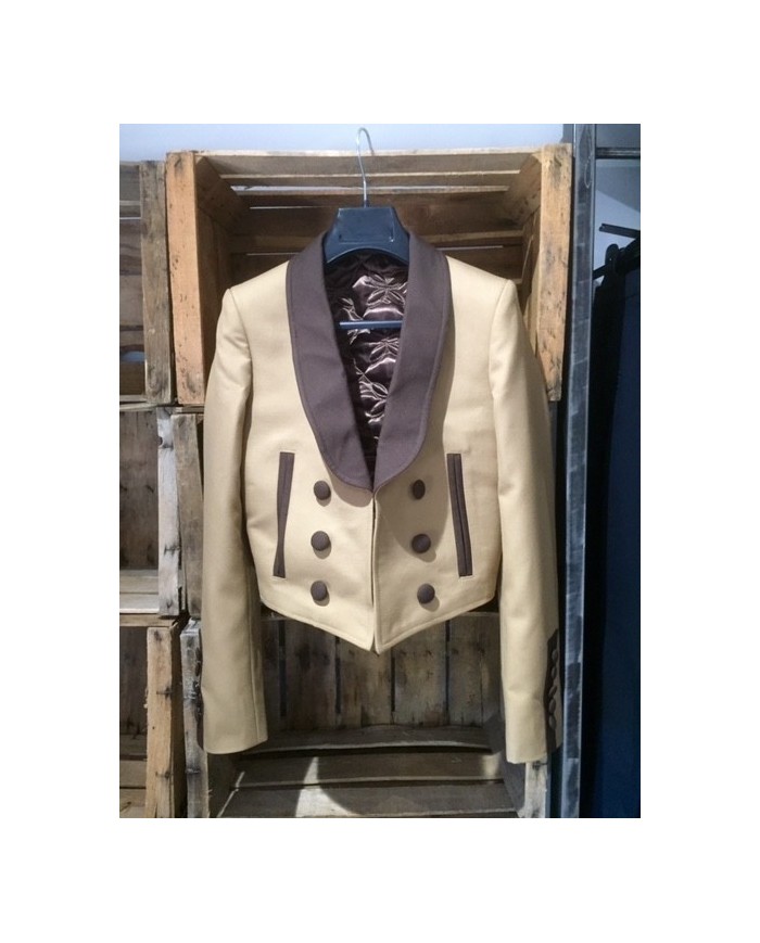 Veste Espagnole col arrondi sur mesure