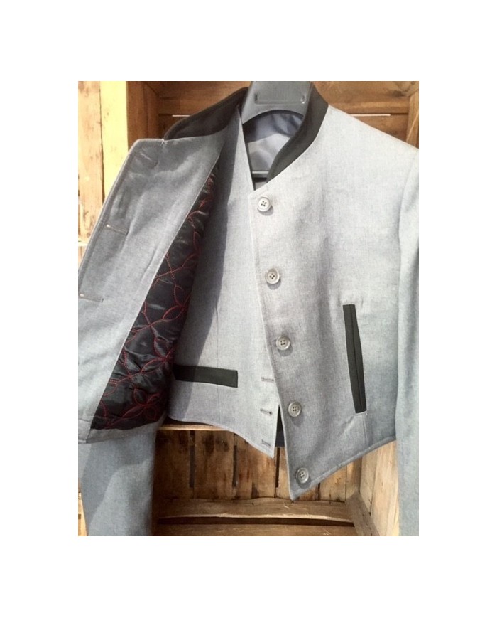 Veste Espagnole col arrondi sur mesure