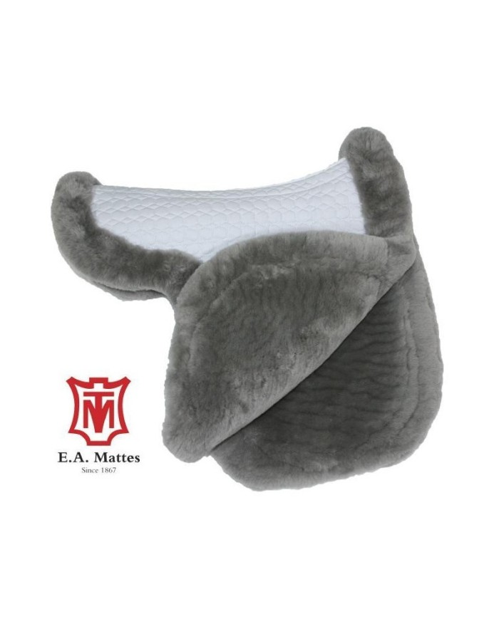 MATTES - Tapis forme de selle dressage contour mouton