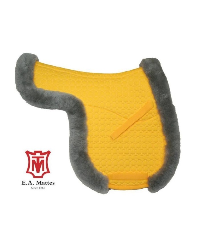 MATTES - Tapis forme de selle dressage contour mouton