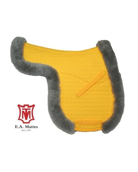MATTES - Tapis forme de selle dressage contour mouton