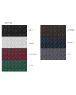 MATTES - Tapis forme de selle dressage contour mouton