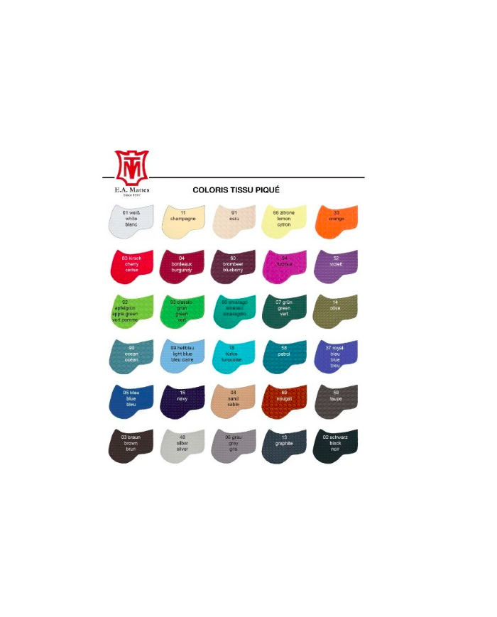 Mattes - Tapis de selle espagnol campera