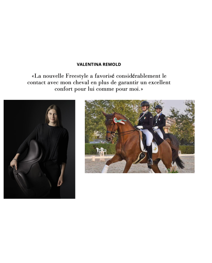Selle erreplus freestyle, selle avec matelassure fitable et ajustable au dos du cheval, selle en cuir de taureau.