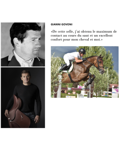 Selle ERREPLUS JF, matelassure fitable, selle avec matelassure adaptable au cheval, selle en cuir de taureau