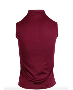 Polo sans manches MONTAR Everly bordeaux